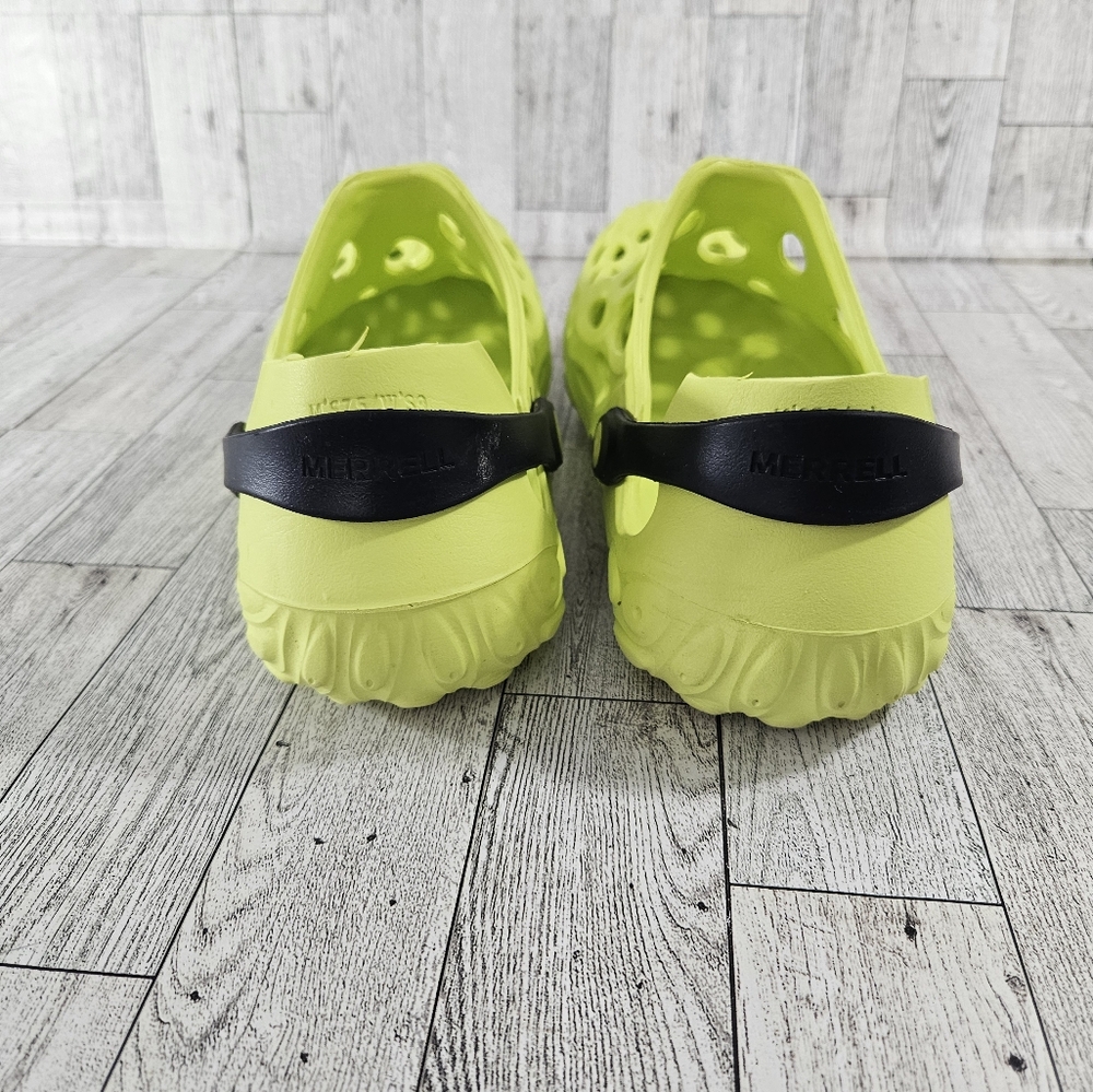 Merrell Lime Green Mules with Black Strap - Picture 7 of 9